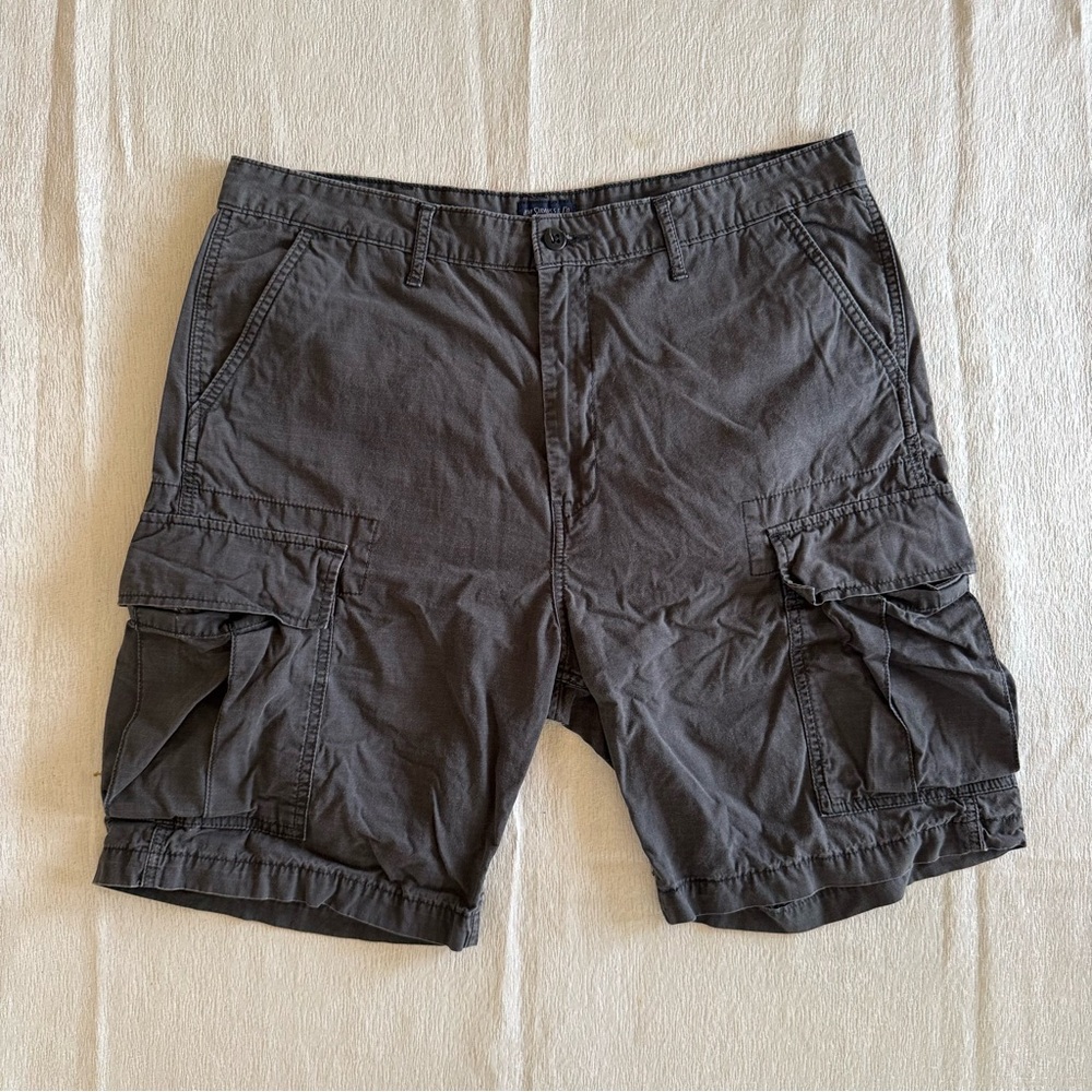 Levi Strauss Cargo Shorts Mens Size 36 Gray Utility Military Casual Cotton